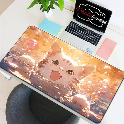 Tapis de Souris Gaming Anime Chat Kawaii — XXL, 19 Designs, 8 Tailles