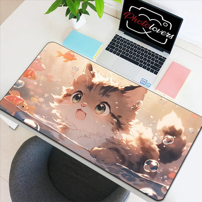 Tapis de Souris Gaming Anime Chat Kawaii — XXL, 19 Designs, 8 Tailles