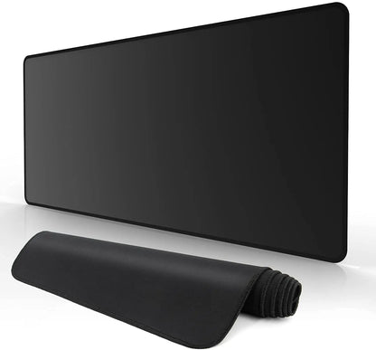 Tapis de Souris Gaming XXL Noir — 7 Tailles, Base Antidérapante