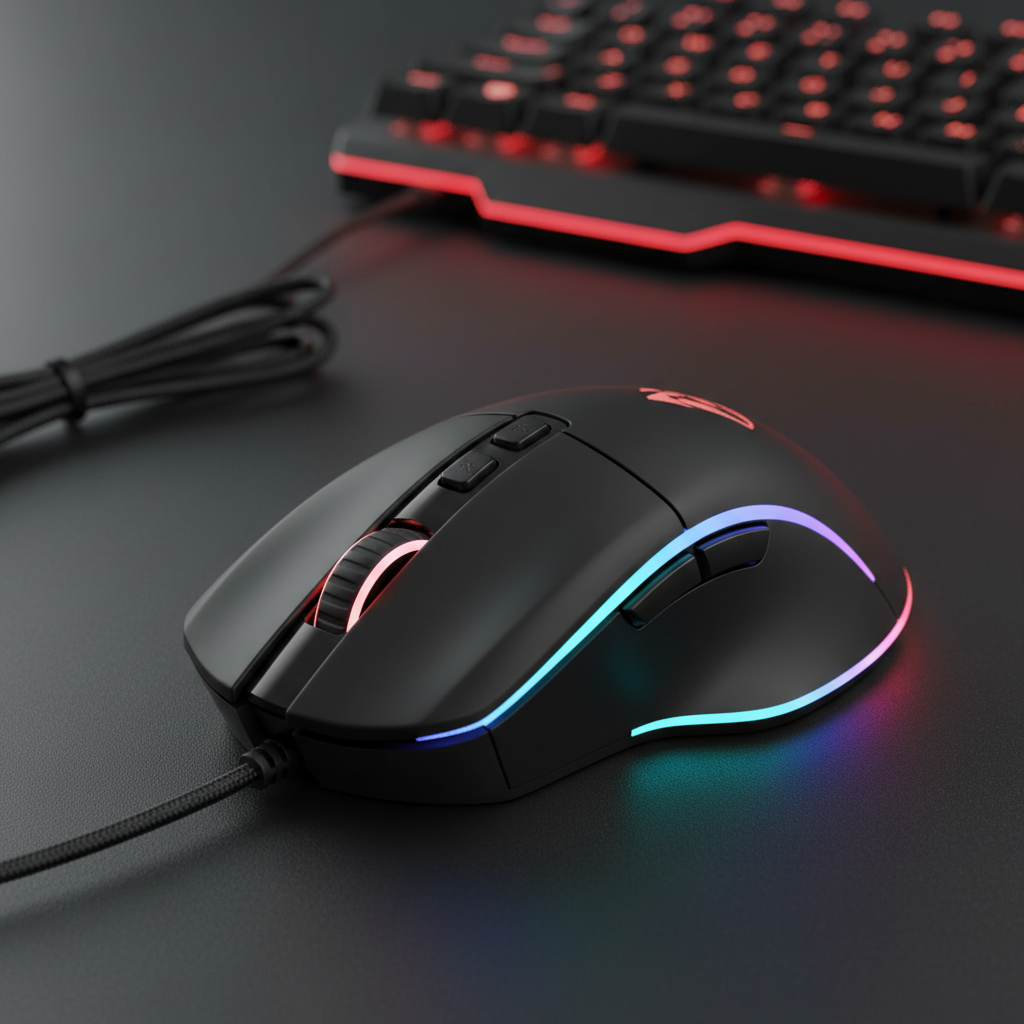 Souris Gaming Filaire RGB 7 Boutons 5500 DPI